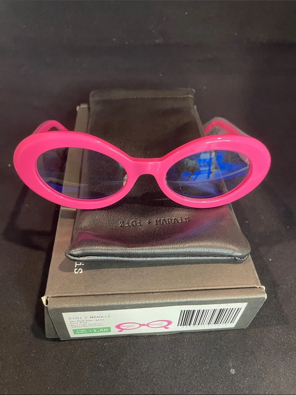 ZIGI + MARAIS “The Pink Edit” Blue light blocking + 1.50 Readers